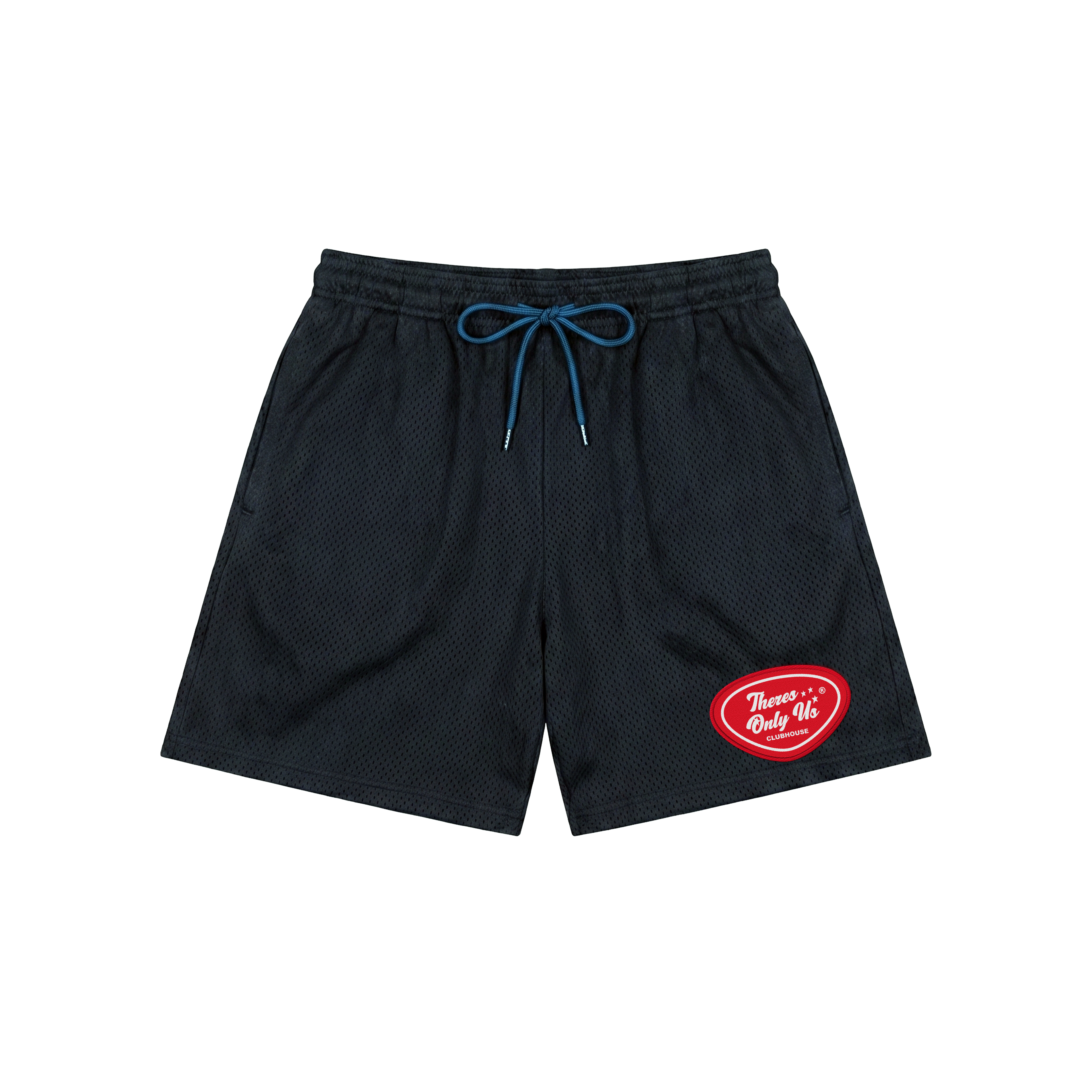 Black Mesh Shorts