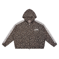 Unisex Leopard Full Zip Hoodie