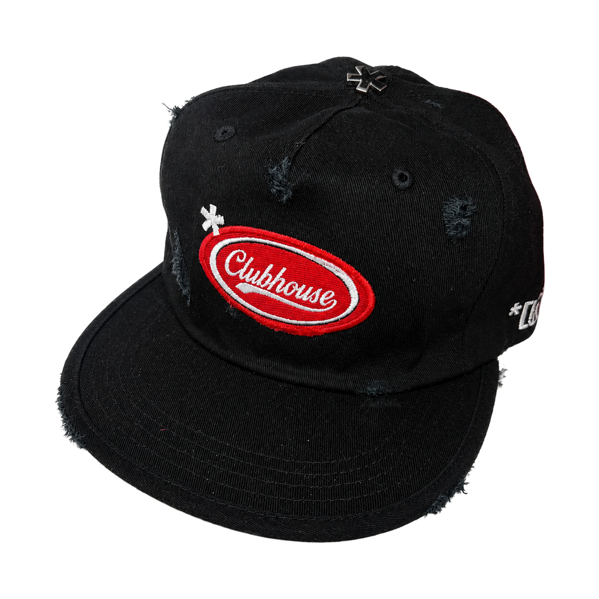 Black Distressed *Clubhouse Hat