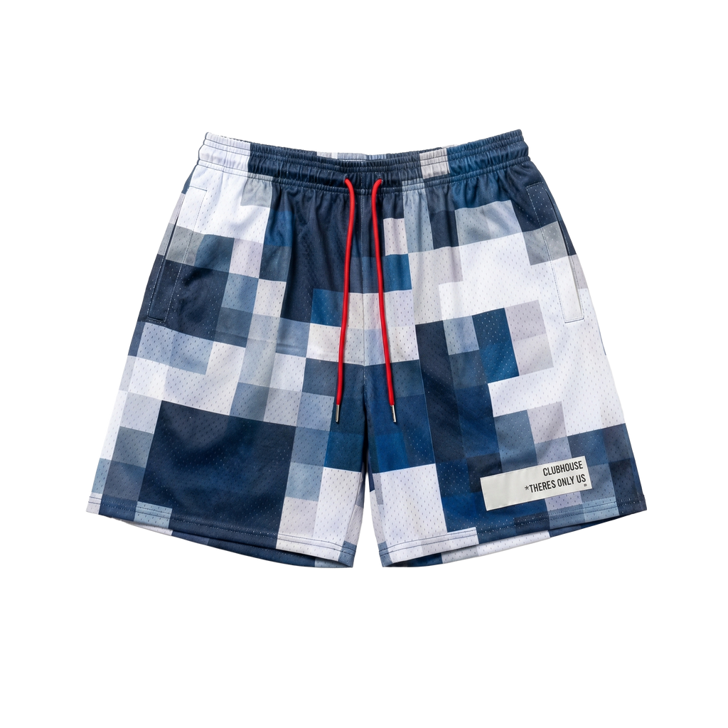 Navy Digi-Camo Mesh Shorts